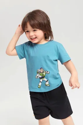 Polo Republica Boy's Superhero Buzz Lightyear Printed Tee Shirt