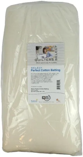 Quilters Select Perfect Cotton Batting - 120 x 20yrds