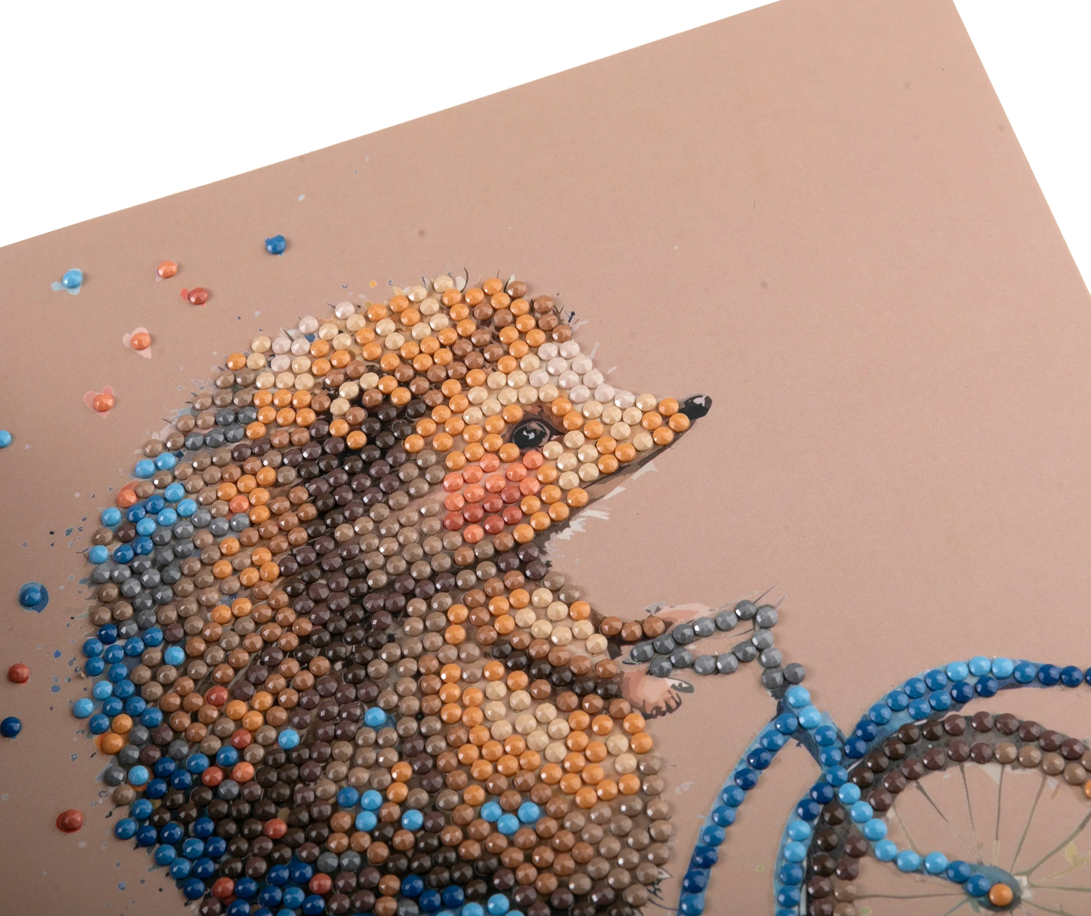 "Cute Baby Hedgehog" Crystal Art Card