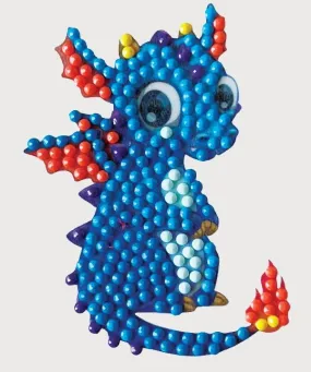 "Cute Dragon" Crystal Art Motif