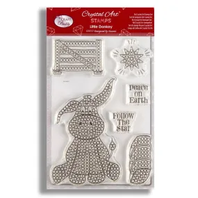 "Little Donkey" Crystal Art A6 Stamp Set