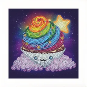 "Rainbow Cupcake" Ashley Erickson Frameable Crystal Art