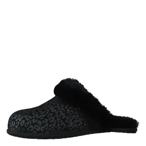 Scuffette Snow Leopard Black