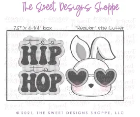 Too HIP to HOP Bunny Set - Set of 2 - Cookie Cutters