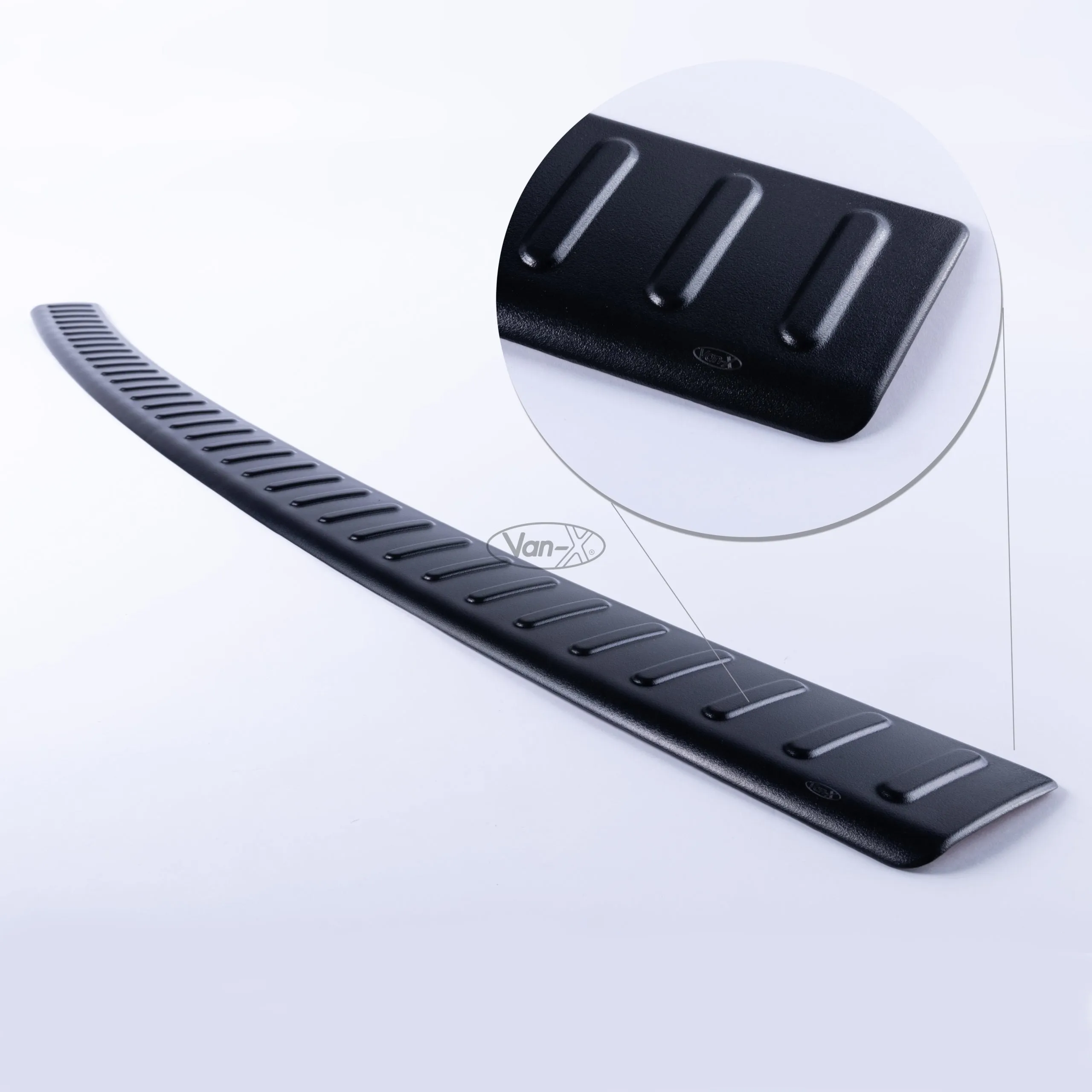 VW T6 Transporter Multivan Barndoor Plastic Rear Bumper Protector in Black