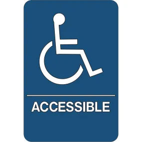 Wheelchair Accessible ADA Compliant Plastic Sign